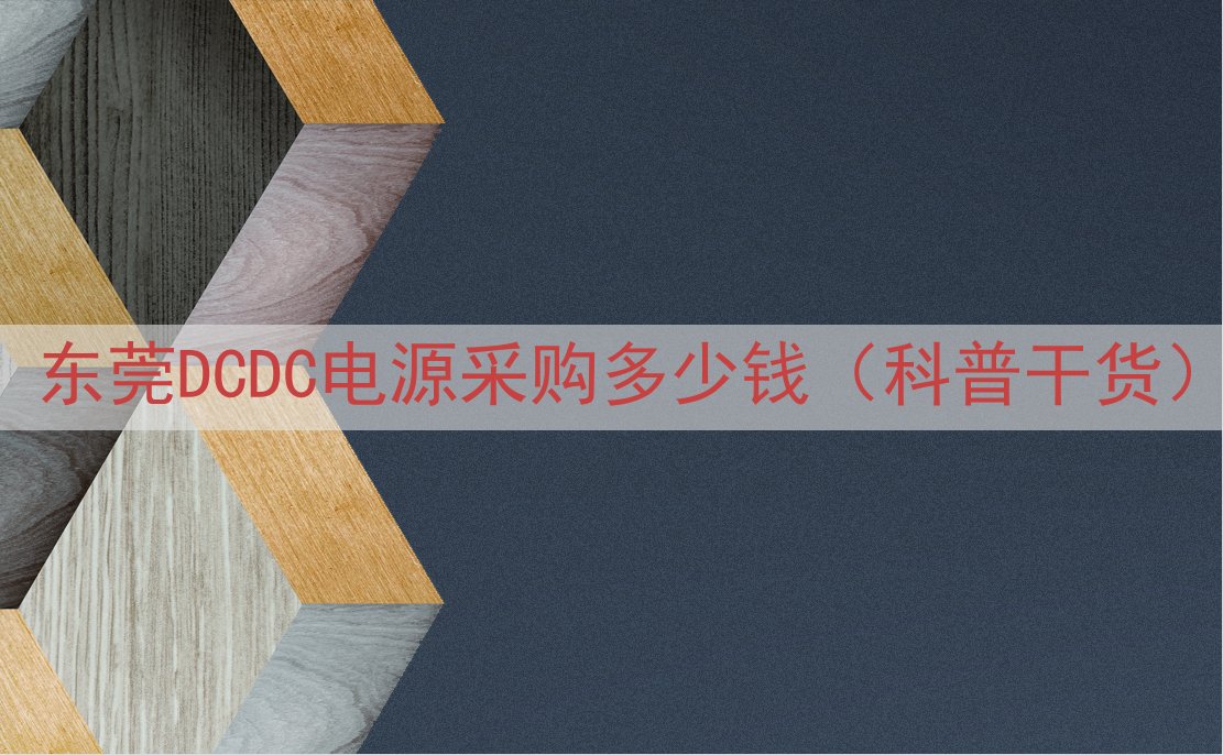 东莞DCDC电源采购多少钱（科普干货）